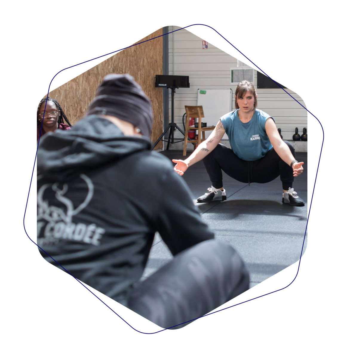 Portrait d'un atelier sportif de Crossfit Karreg en format Icone